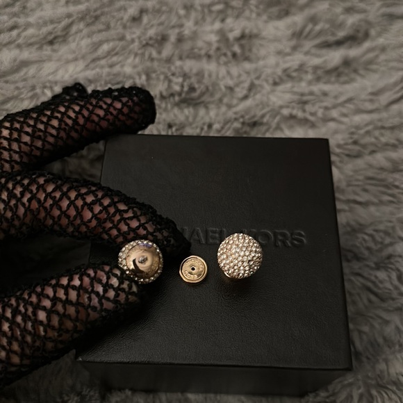 [♦️🧾SOLD] MICHAEL KORS FIREBALL 14K Rose Gold Earrings LIMITED EDITION - Picture 3 of 3
